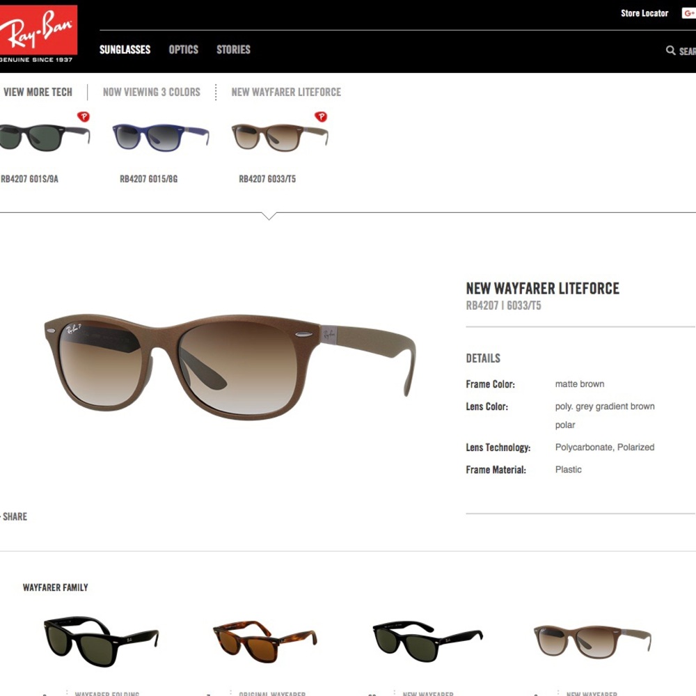 NWOT | Ray-Ban Liteforce Polarized Sunglasses